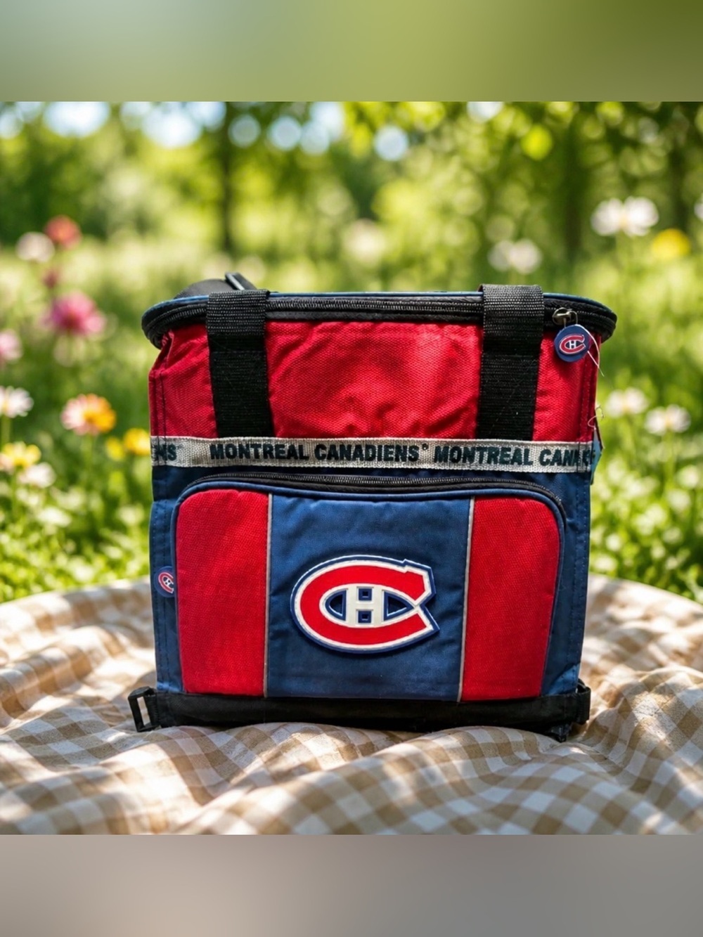 NHL Montreal Canadiens Red and Blue Lunch Bag